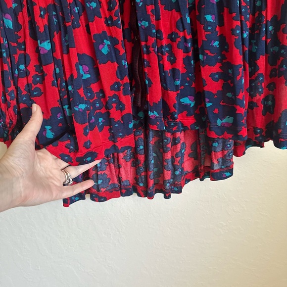 Free People NWT Love Letter Tunic, size small, in Merlot color combo - Picture 9 of 10